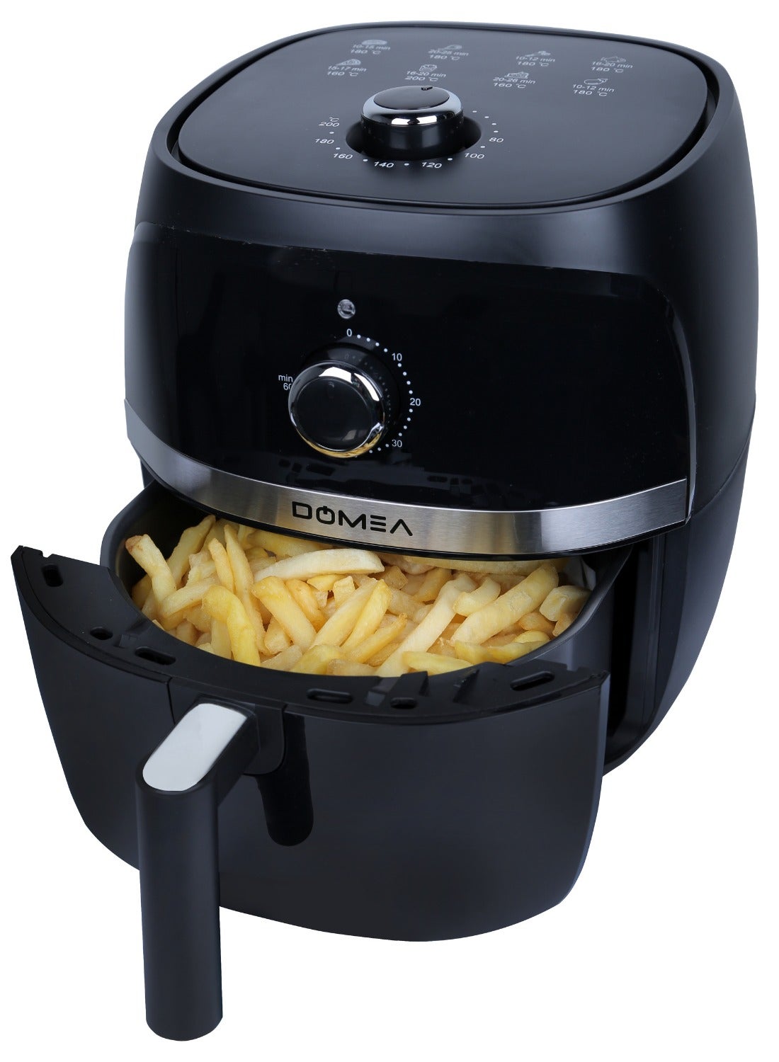 Compare 3.2L Air Fryer  1300W, 8 Presets, Manual Control, OilFree Cooking, Adjustable Temp 80200°C & 60 Min Timer, Roast, Bake, Dehydrate, Reheat, Non Stick & Easy to Clean, Family Size, Black at KSA Price