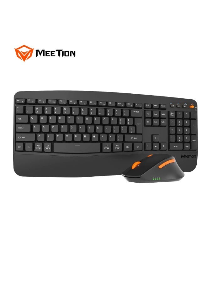 Meetion Dual-Mode Ergonomic Wave-Shaped Keyboard &…