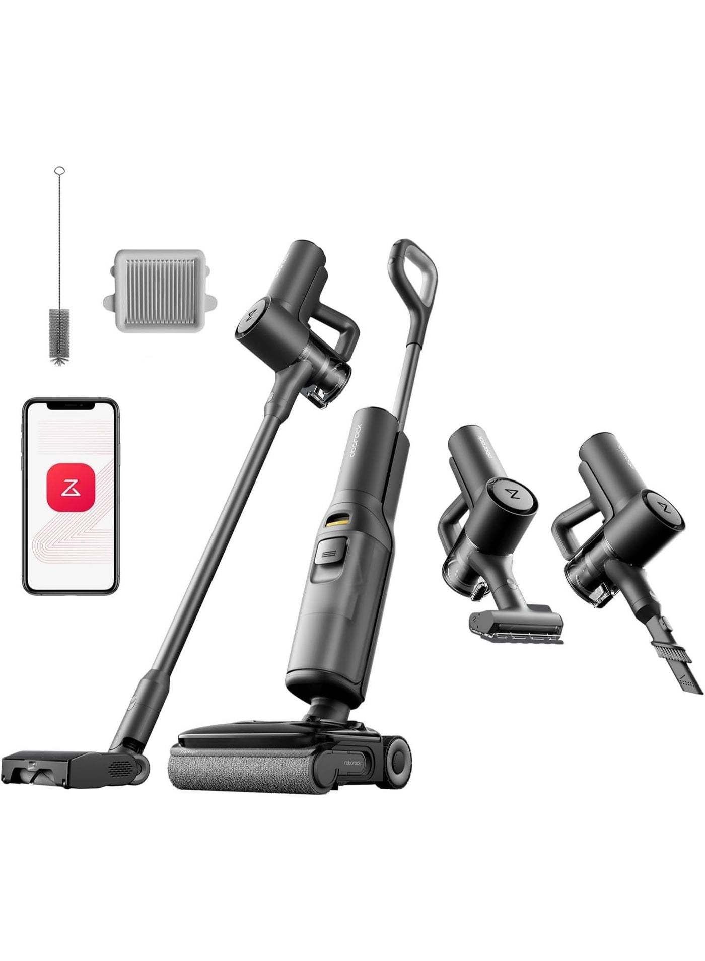 Compare Roborock F25 ACE Combo 5in1 Cordless Wet Dry Vacuum Cleaner, 20000Pa, 65 Min Runtime, 194°F SelfCleaning, 180° LieFlat Hard Floor Washer at KSA Price