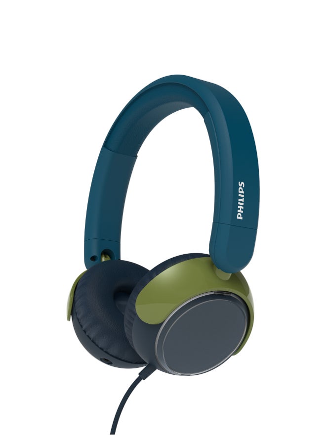 Compare TAK2000CT Kids OnEar Wired Headphones with Mic, Volume Limited to 85dB, Clear Calls, Durable & Foldable, 3.5mm to USBC Cable Included, Comfortable Fit, OverEar Headset for Online Learning, School, Travel, Play Chrystal Teal Chrystal  at KSA Price