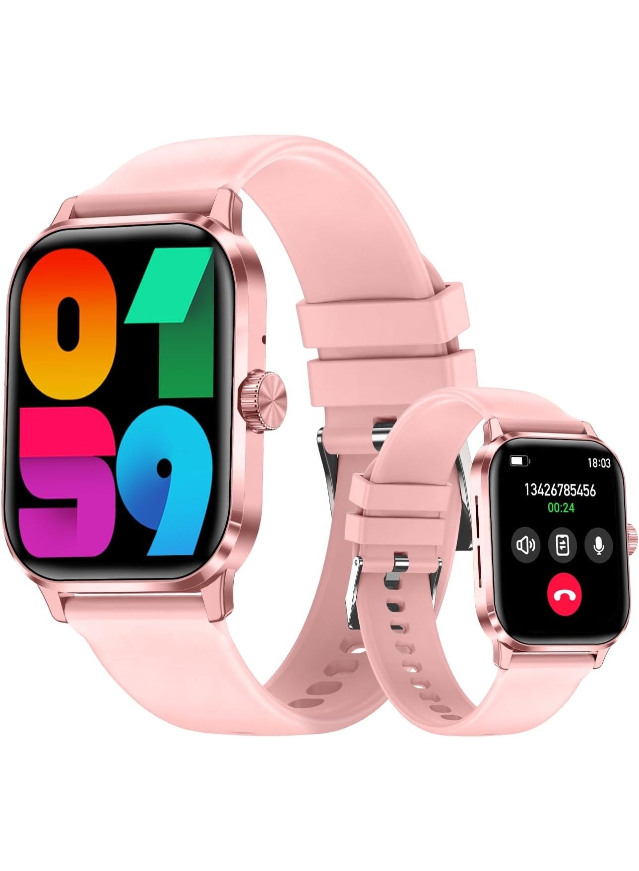 Compare Smart Watch for Women, Fitness Tracker Watch for Android Phones iPhone Compatible,IP67 Waterproof 1.85” HD Smart Watches with Blood Pressure, Heart Rate Monitor,100+ Sport Modes at KSA Price