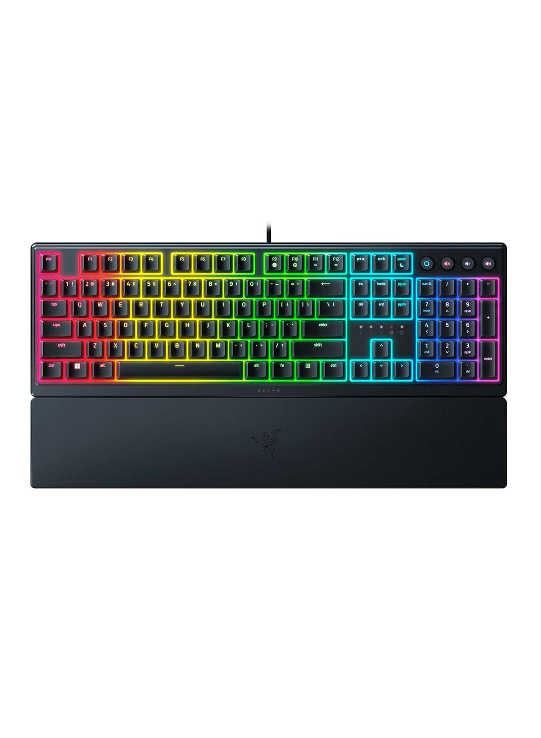 Compare Ornata V3 Gaming Keyboard: LowProfile Keys  MechaMembrane Switches  10Zone RGB Lighting  SpillResistant  Magnetic Wrist Wrest  Classic Black at KSA Price