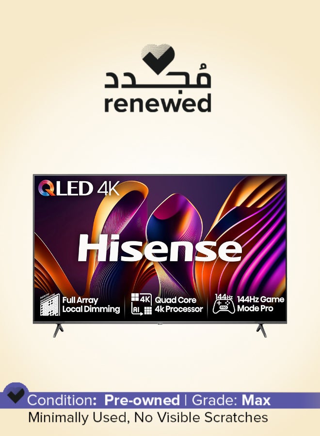 Compare Renewed  55 Inch 144Hz 4K QLED Smart Gaming TV 55E7NQTUK Black at KSA Price