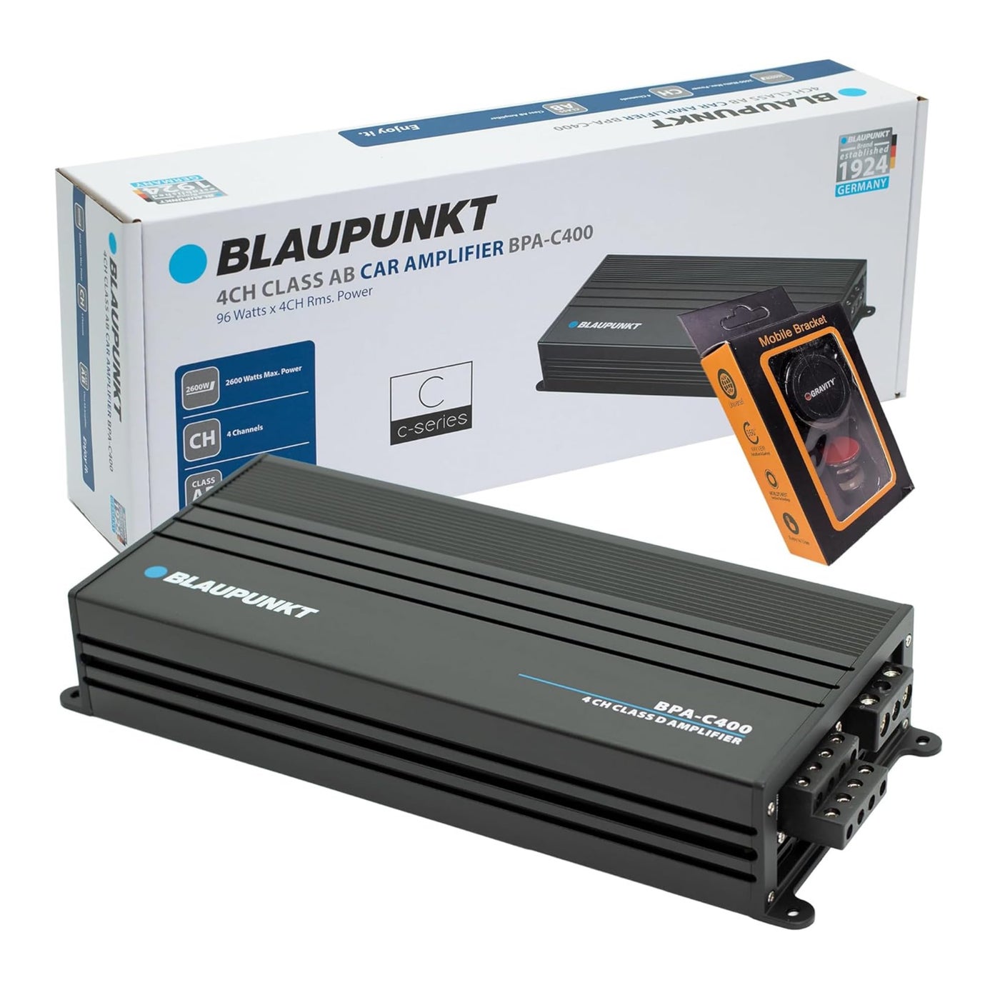 Compare BLAUPUNKT BPAC400 Elite Car Audio Class AB 4Channel 2600W Stereo Amplifier at KSA Price