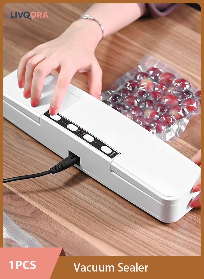 Compare Vacuum Sealer  with 30embossed seal bagsHome Automatic Vacuum Sealer Packaging Machine ,Dry Moist Sealing for Food Storage at KSA Price