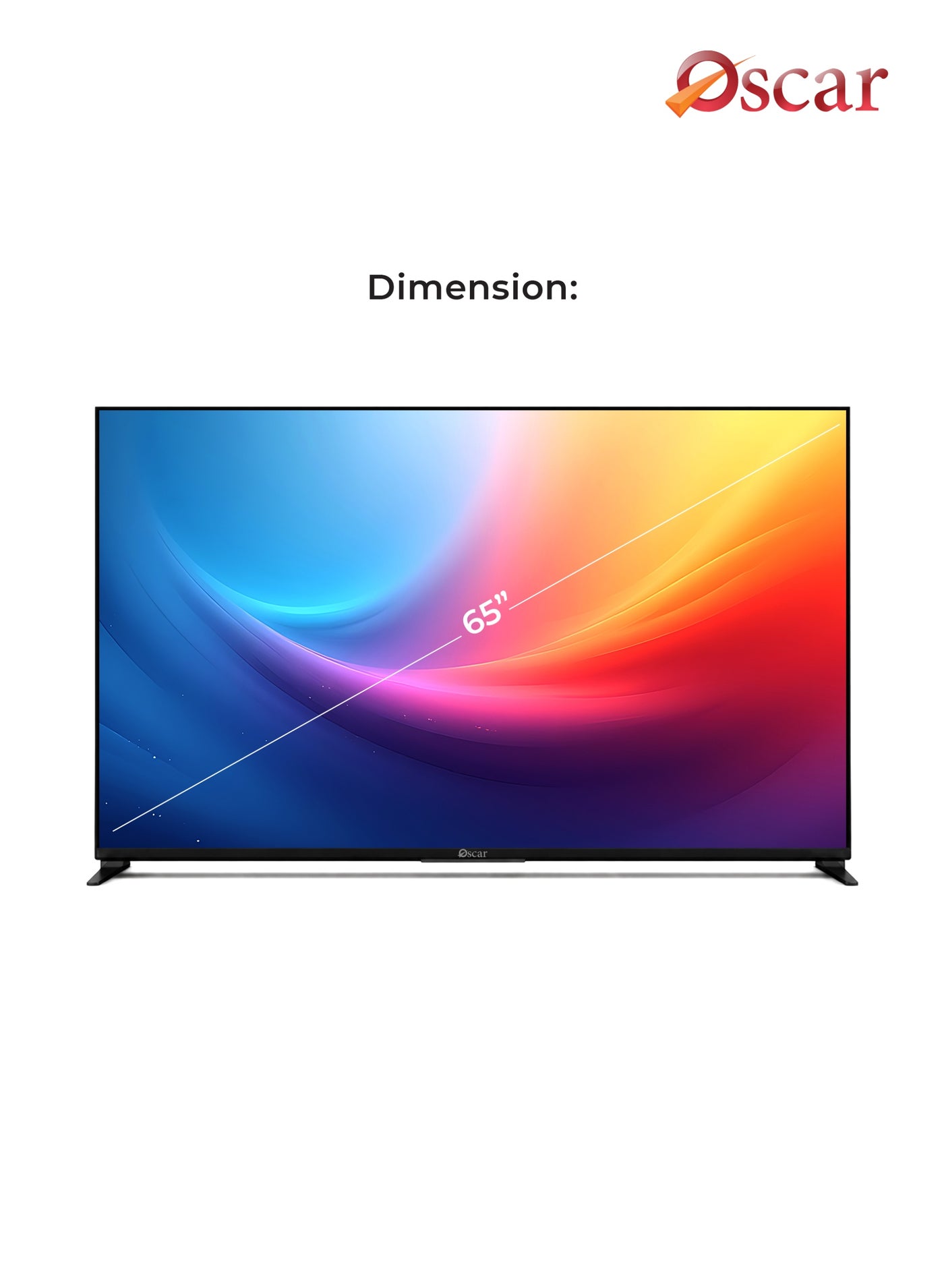 Oscar 65 Inch QLED 4K UHD Smart TV |…
