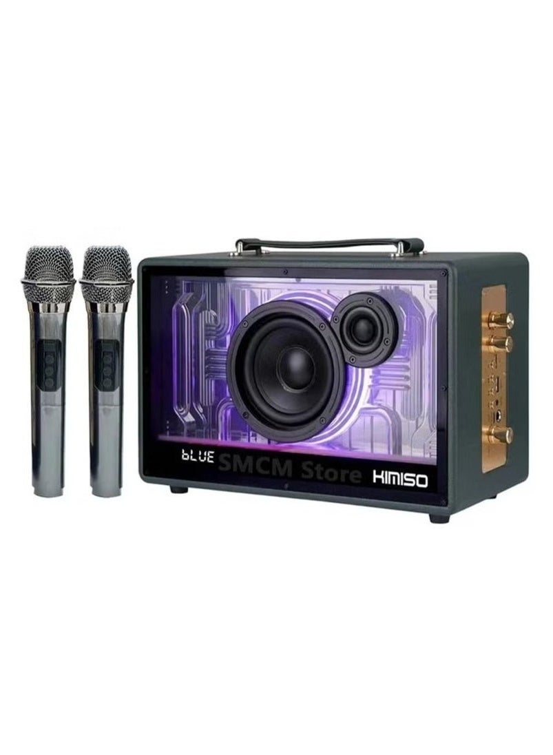 M90 Portable Bluetooth Speaker with 2 UHF Wireless…