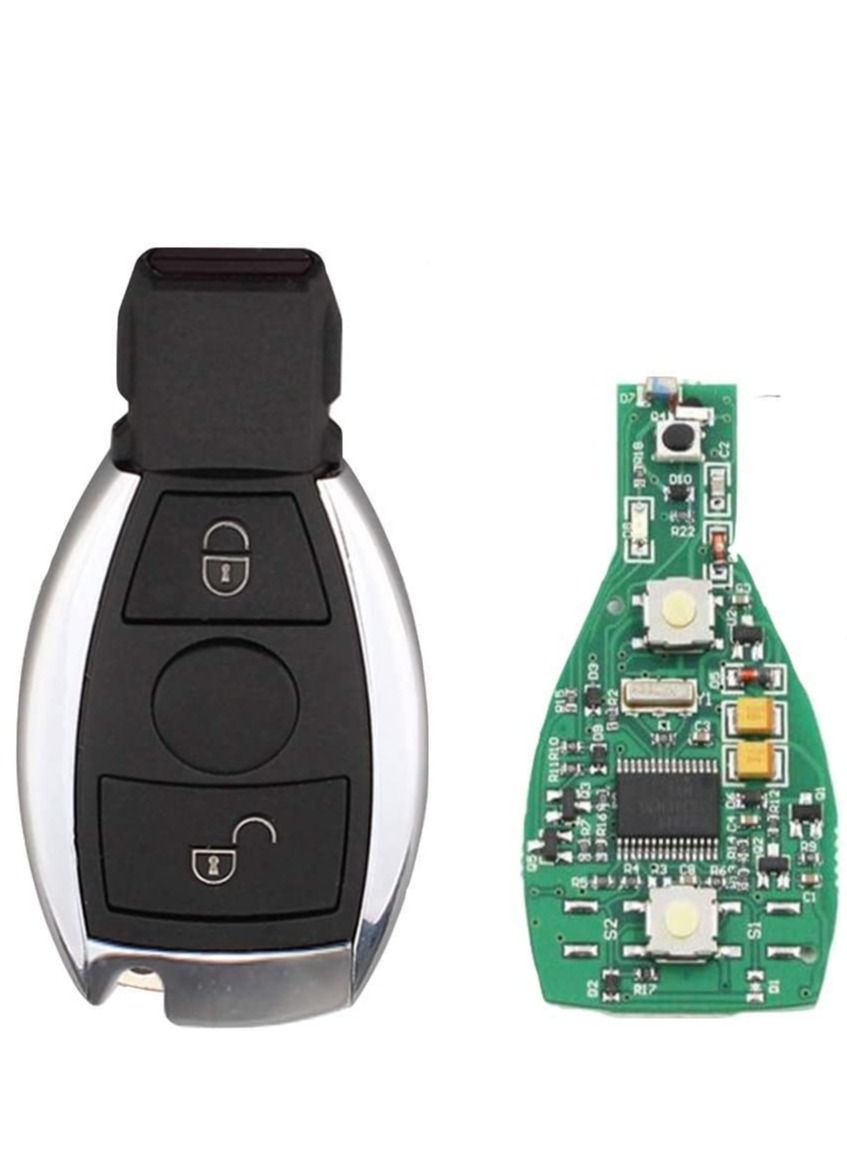 Compare 2 Button Smart Remote Key 433mhz fob for Mercedes Benz after 2000+ NEC&BGA replace NEC Chip with logo at KSA Price