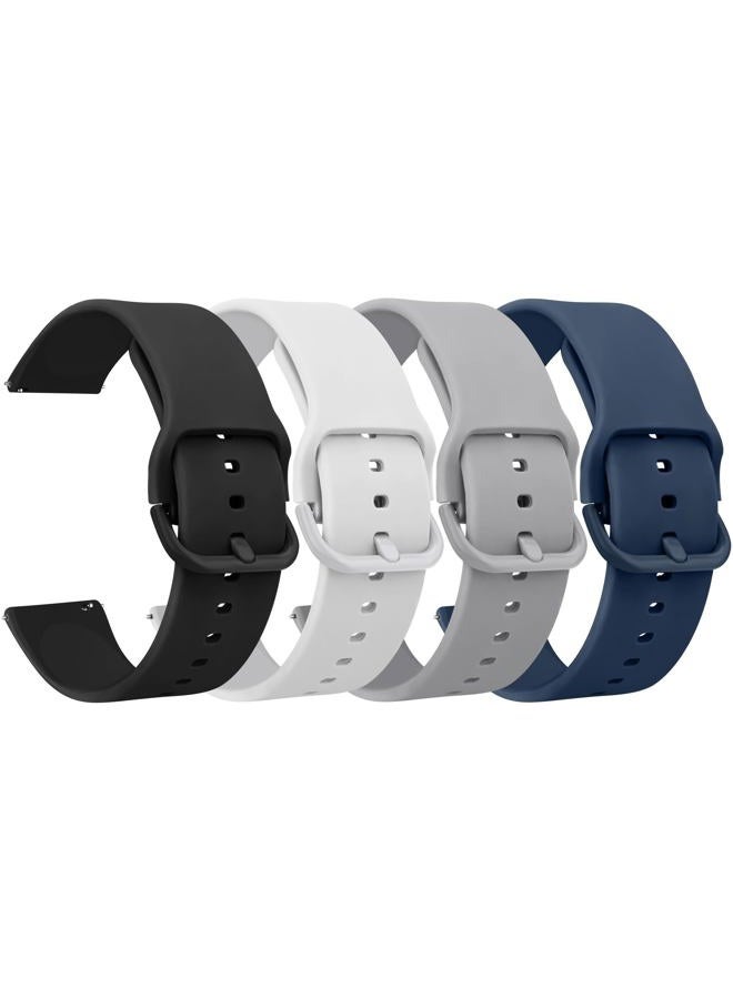 4 Pack Watch Bands, 20mm 22mm Quick Release Soft…