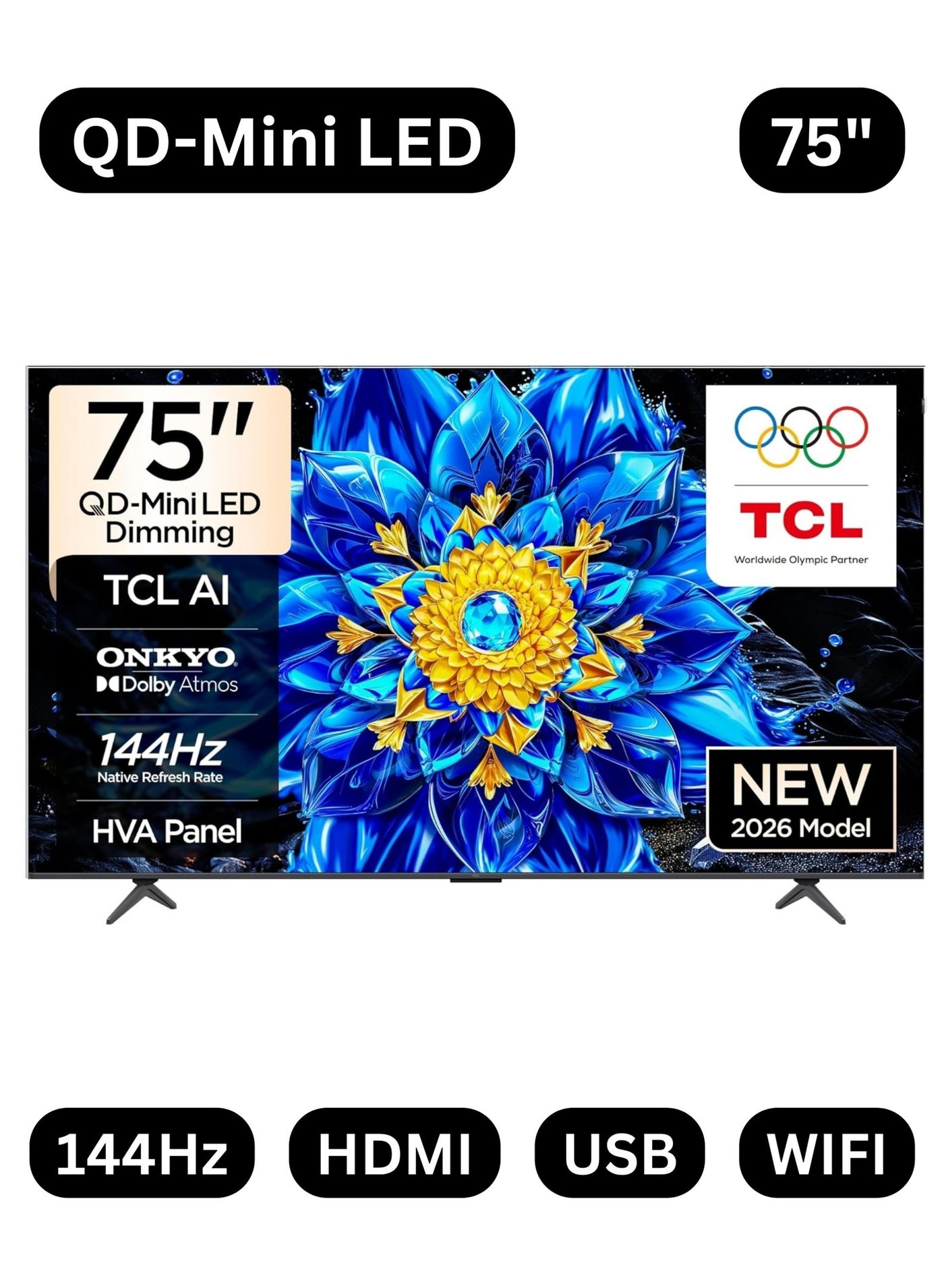 TCL Google TV 75 Inch P81L Premium QD-Mini…