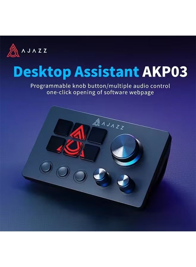 Compare AJAZZ AKP03E Programmable Macro Keyboard Multifunctional Console Panel Assistente Custom Button Mini Keyboard For PC Laptop at KSA Price