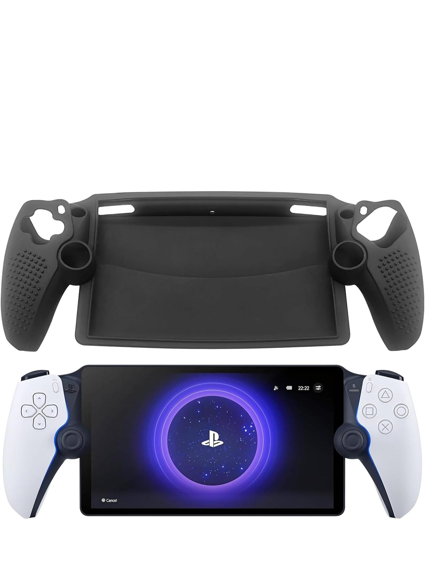 Compare Playstation Portal Case Silicone Shock Absorption Anti Fingerprint Scratch Resistant Cover Black at KSA Price