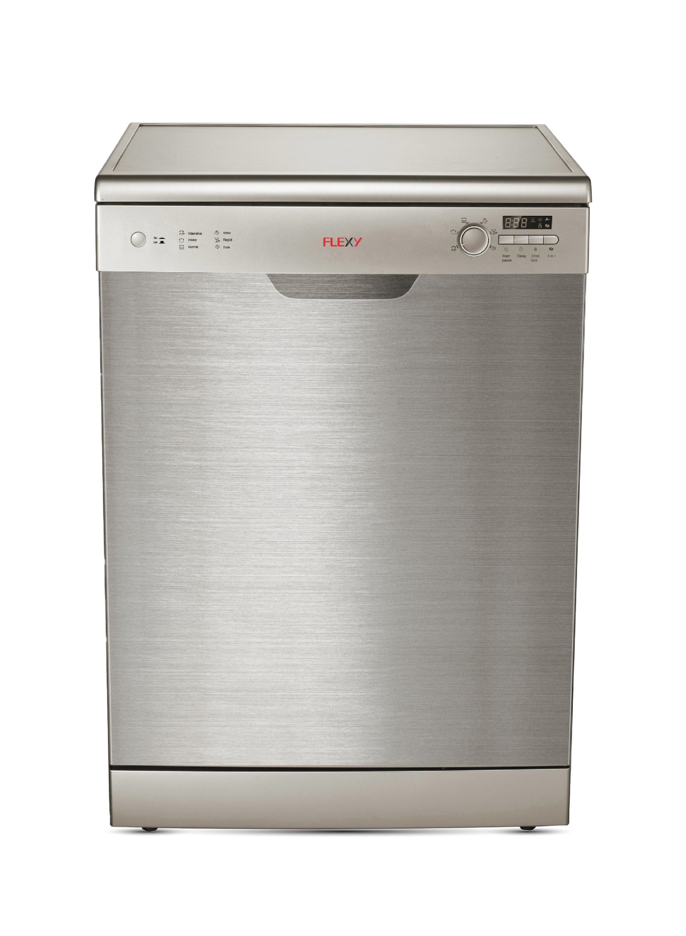 Compare 3 In 1 Heavy Duty Dishwasher With 6 Programs 14 Settings Stainless Steel A+ Energy Efficient Adjustable Water 1 to 24 Hour Delay Start at KSA Price