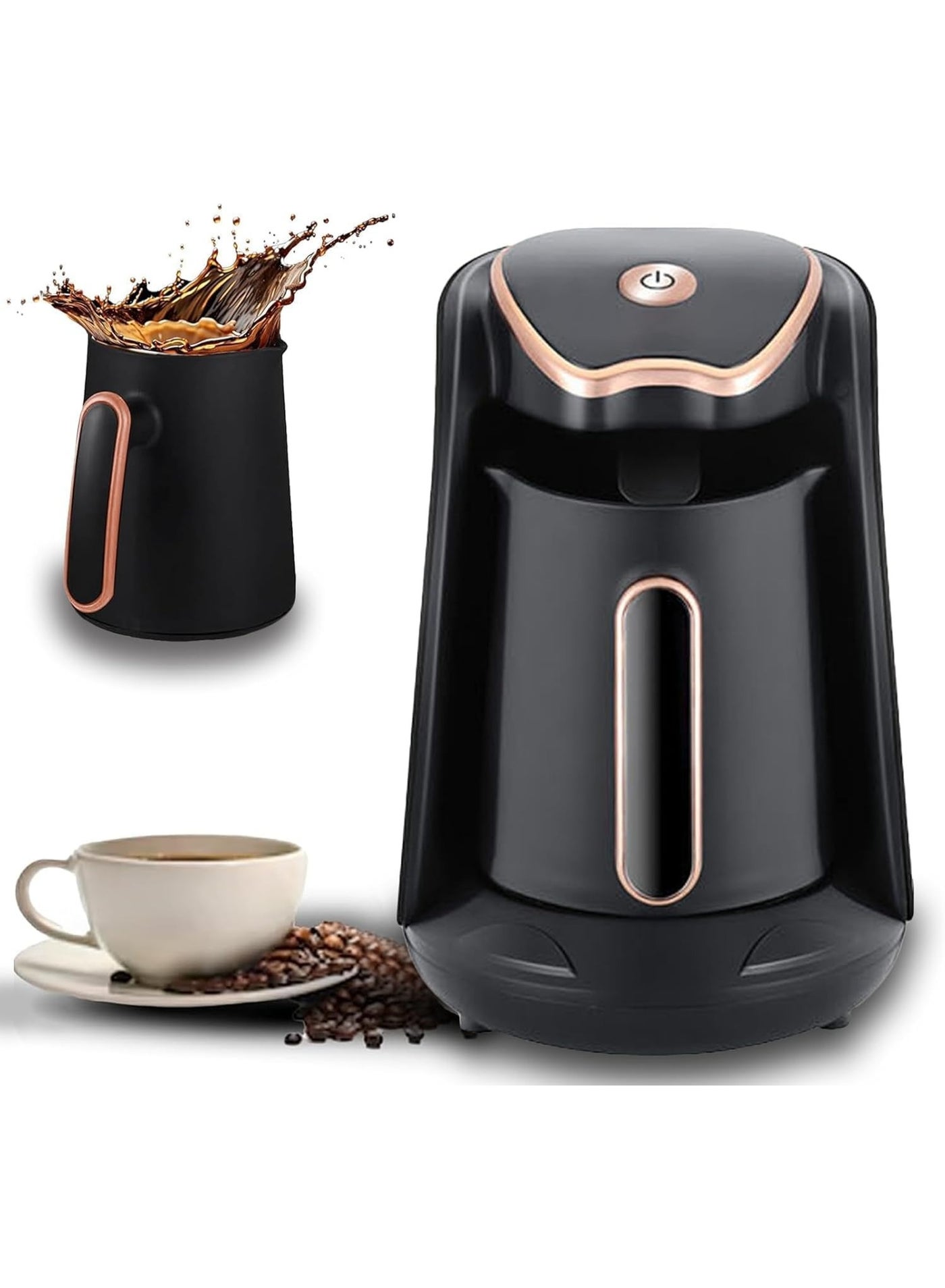 Compare RAF Electric Turkish Coffee Maker 600W  Automatic Turkish & Greek Coffee Machine, 13 Cup Foamy Coffee Brewer with AntiOverflow Smart Sensor & Safety Protection at KSA Price