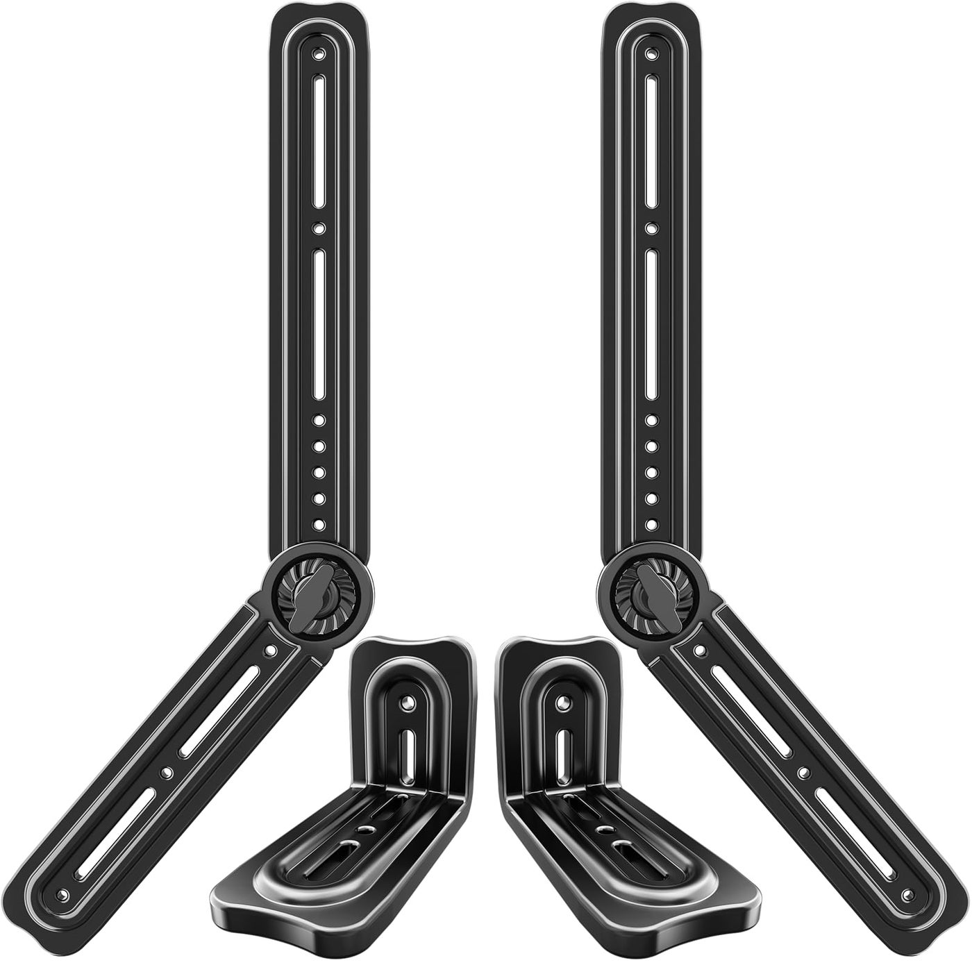Compare HCMOUNTING Soundbar Mount Bracket Sound Bar Mounts Under TV or Above TVs Fits Most Sound Bars Up to 20 Lbs Soundbar TV Mount with 180 Adjustable at KSA Price