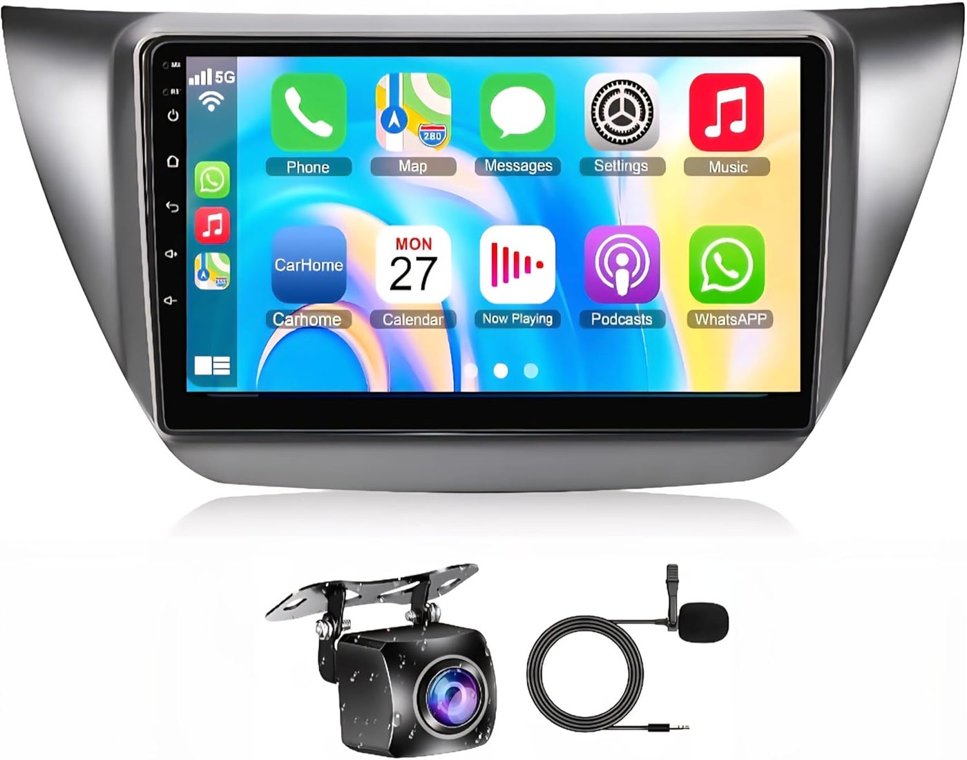 Compare Android Car Stereo for Mitsubishi Lancer IX 20002010 | 9 Inch Touchscreen Car Radio with Wireless CarPlay & Android Auto | Bluetooth, WiFi, GPS Navigation, DSP, AHD Backup Camera | 2+32GB, 4Core at KSA Price