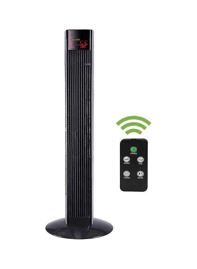 Compare Digital 3 Speed Tower Fan with Timer and Oscillation 45W Korean Technology DTF36DR Black at KSA Price