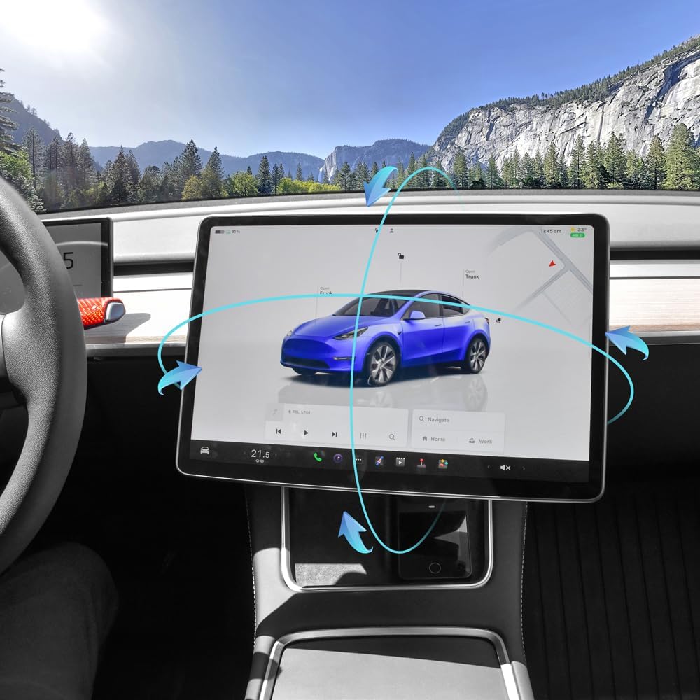 Compare AAMHHM Screen Swivel Mount for Tesla Model Y 20192024 & Model 3 20172023  Adjustable Rotating Bracket at KSA Price