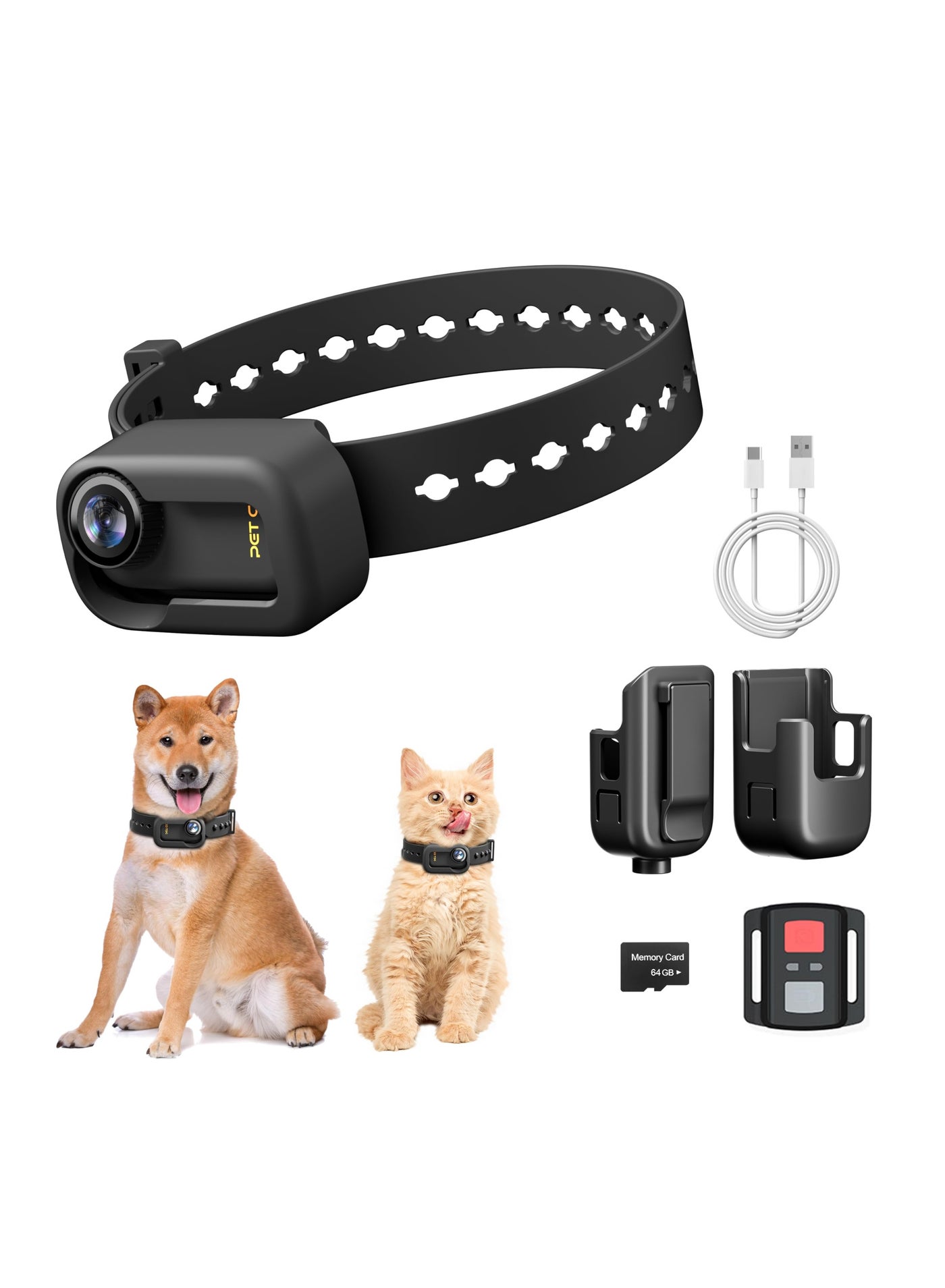 4K HD Pet Collar Camera with WiFi - Mini…