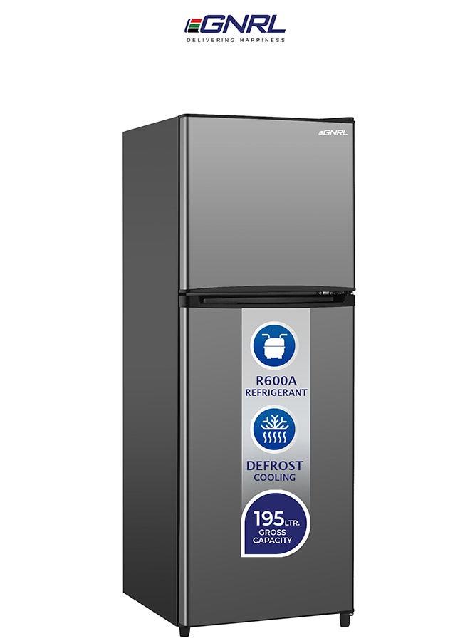 Compare 195L Gross127L Net Capacity, Double Door Refrigerator, EGR195S | Fast Cooling, Energy Saving & Low Noise |Recessed Handle, R600A, Inside Condenser, Dark Silver Color, One Year Warranty 127.0 L 120.0 W 6290361455265 Dark Silver at KSA Price