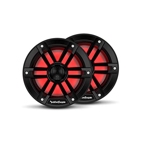 Compare Rockford Fosgate M165B Color Optix 65 2Way Coaxial Multicolor LED Lighted Marine Speakers Black Pair at KSA Price