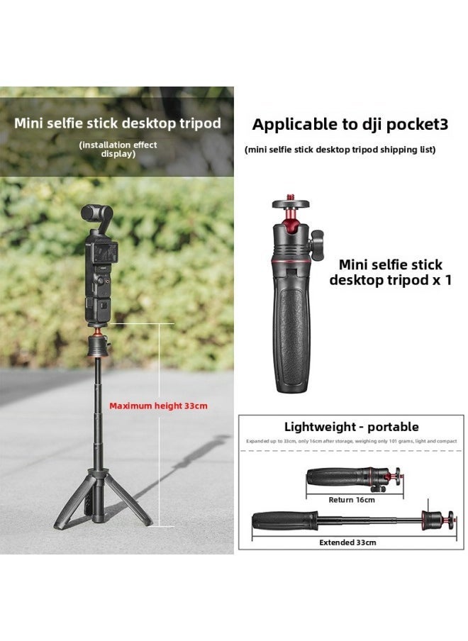 Compare For DJI Pocket 3 Yuntai Osmo Pocket 3 Eyes Accessories Desktop Foot Tempered Film AccessoriesColor:Pocket3 Mini Selfie Stick Tripod at KSA Price
