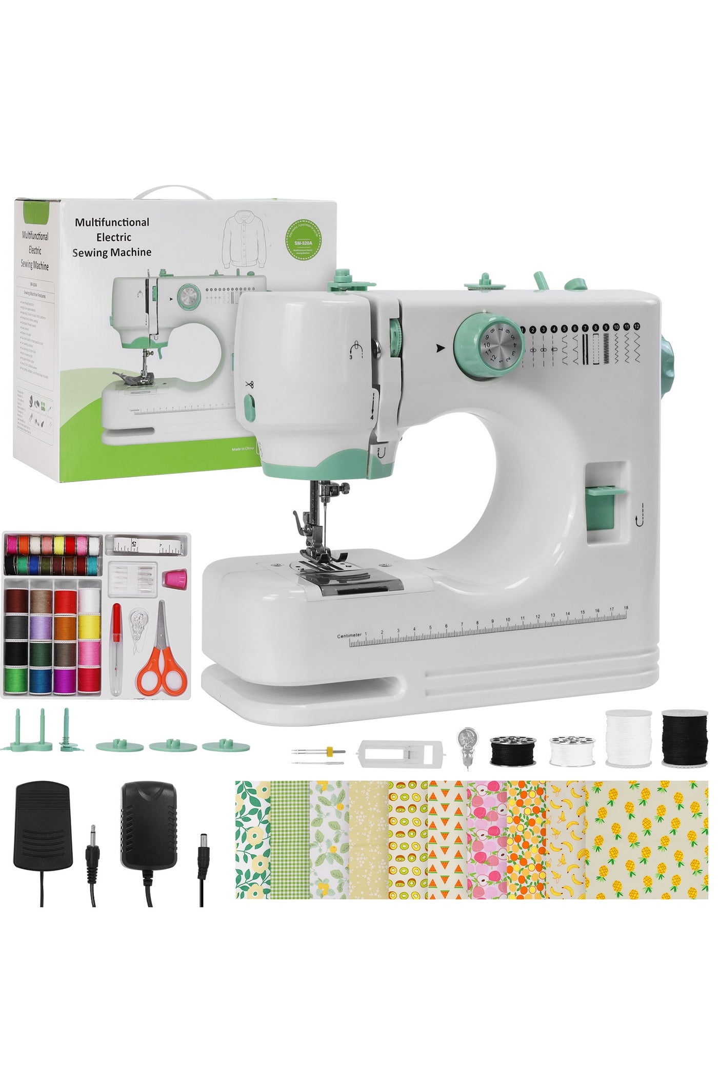 Compare Electric Sewing machine for beginners,Double needle and double thread,12 kinds of stitchesm, Sewing machine for Household at KSA Price