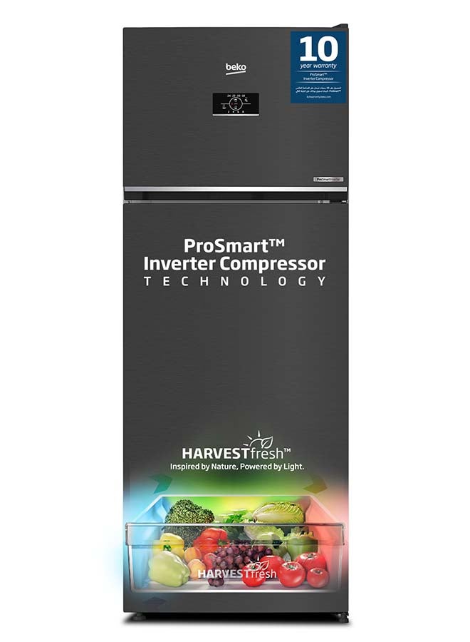 Compare Refrigerator 455 Liters Gross406 Net Capacity,Top Mount, No Frost,Low Noise,10 Years Warranty on ProSmart Inverter Compressor 455 L RDNG455DDI Prepainted Dark Inox at KSA Price
