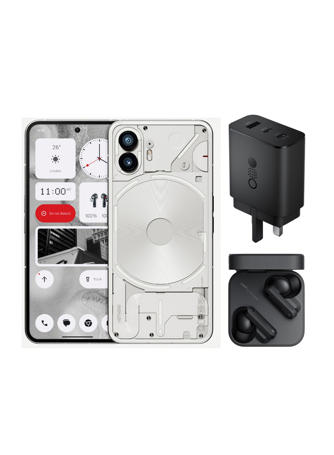 Compare Phone 2 5G Dual SIM White 12GB RAM 512GB With CMF Buds And CMF 65W Charger  Middle East Version at KSA Price