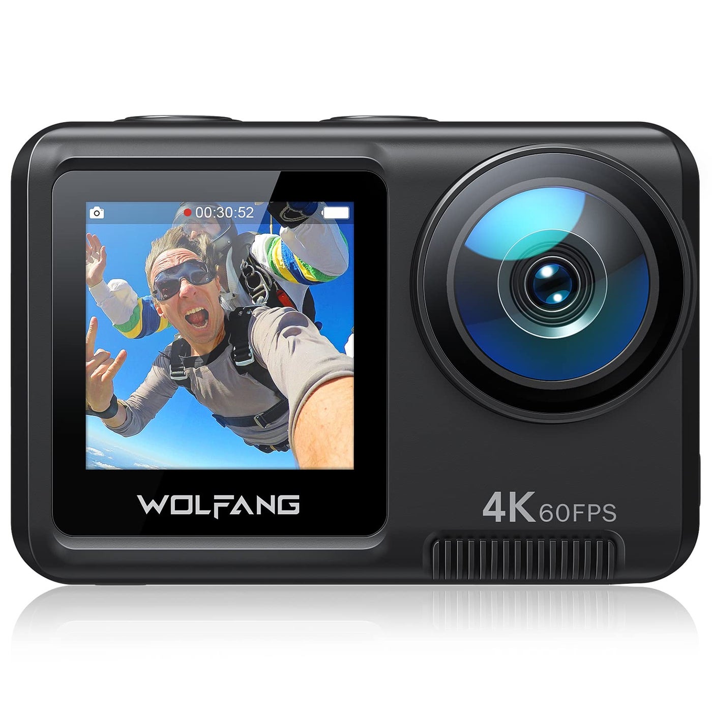 WOLFANG GA420 Sports Camera Dual Screen 4K 60FPS…