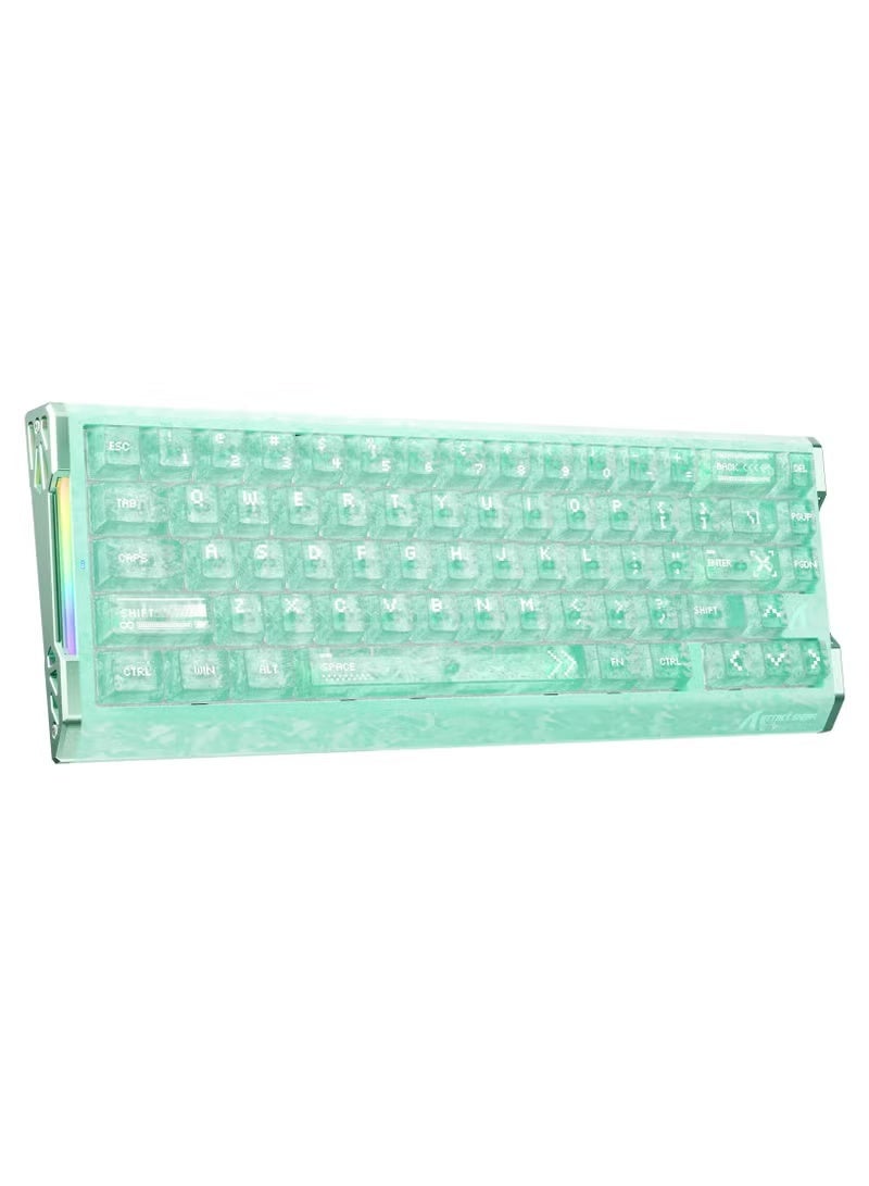 Compare R68HE 60% Wired RT 8K Mechanical RGB TKL Gaming KeyboardGreen | 0.005mm Accuracy,0.08ms Latency,256K Scan,Hall Effect Magnetic Switch,Web Driver,Carbon Fiber+CNC Aluminum Alloy for PC FPSGreen at KSA Price