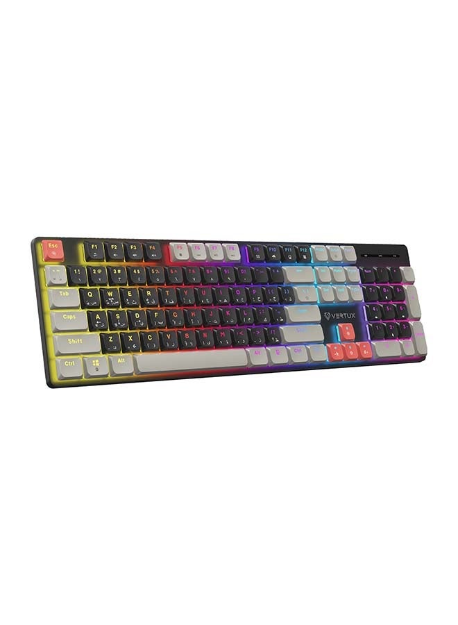 Compare StealthKey FullSize Mechanical Keyboard for Gamers With 17 LED Rainbow Modes, LowProfile DustProof Keys, Multimedia Function Keys, 26 AntiGhost Keys, EnglishArabic at KSA Price
