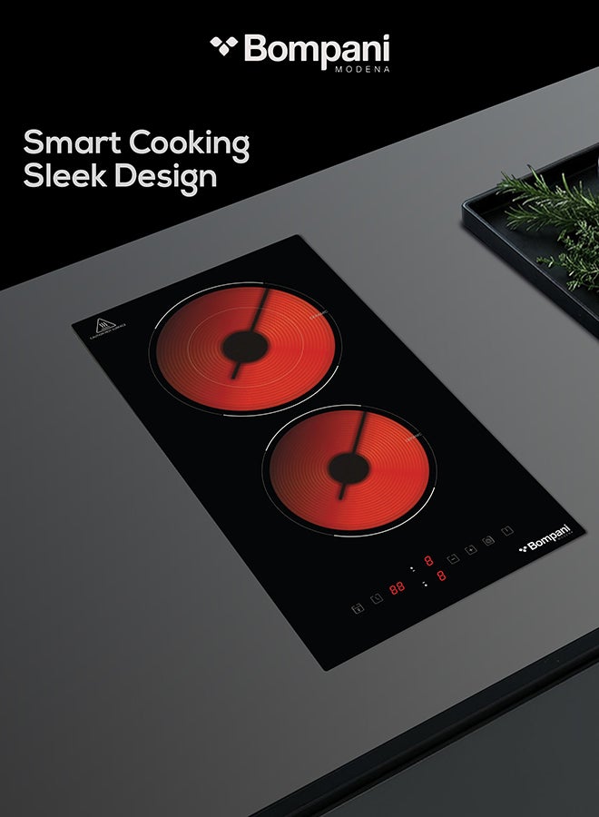 30cm Built-In Vitro Ceramic Hob 2 Cooking Zones,…