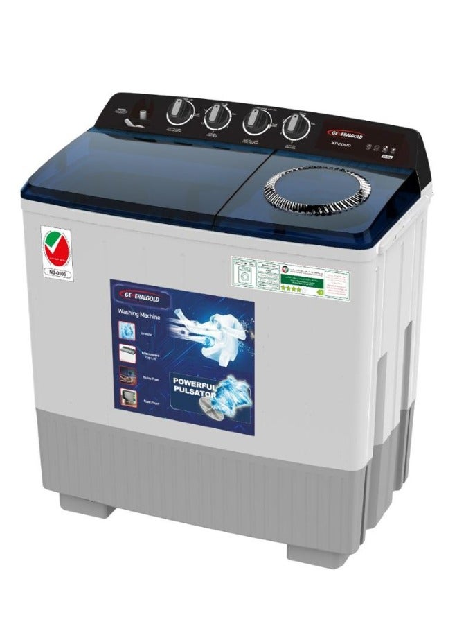 Compare General Gold XP2800 Twin Tub Washing Machine 28KG, White at KSA Price
