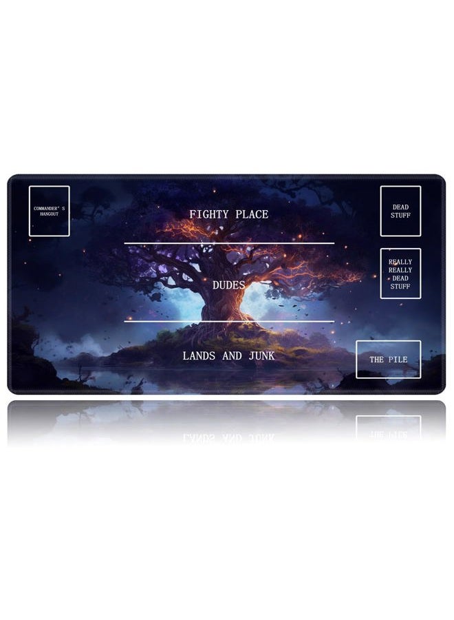 Purple Tree Card Game Mats, MTG Playmat & Mouse…