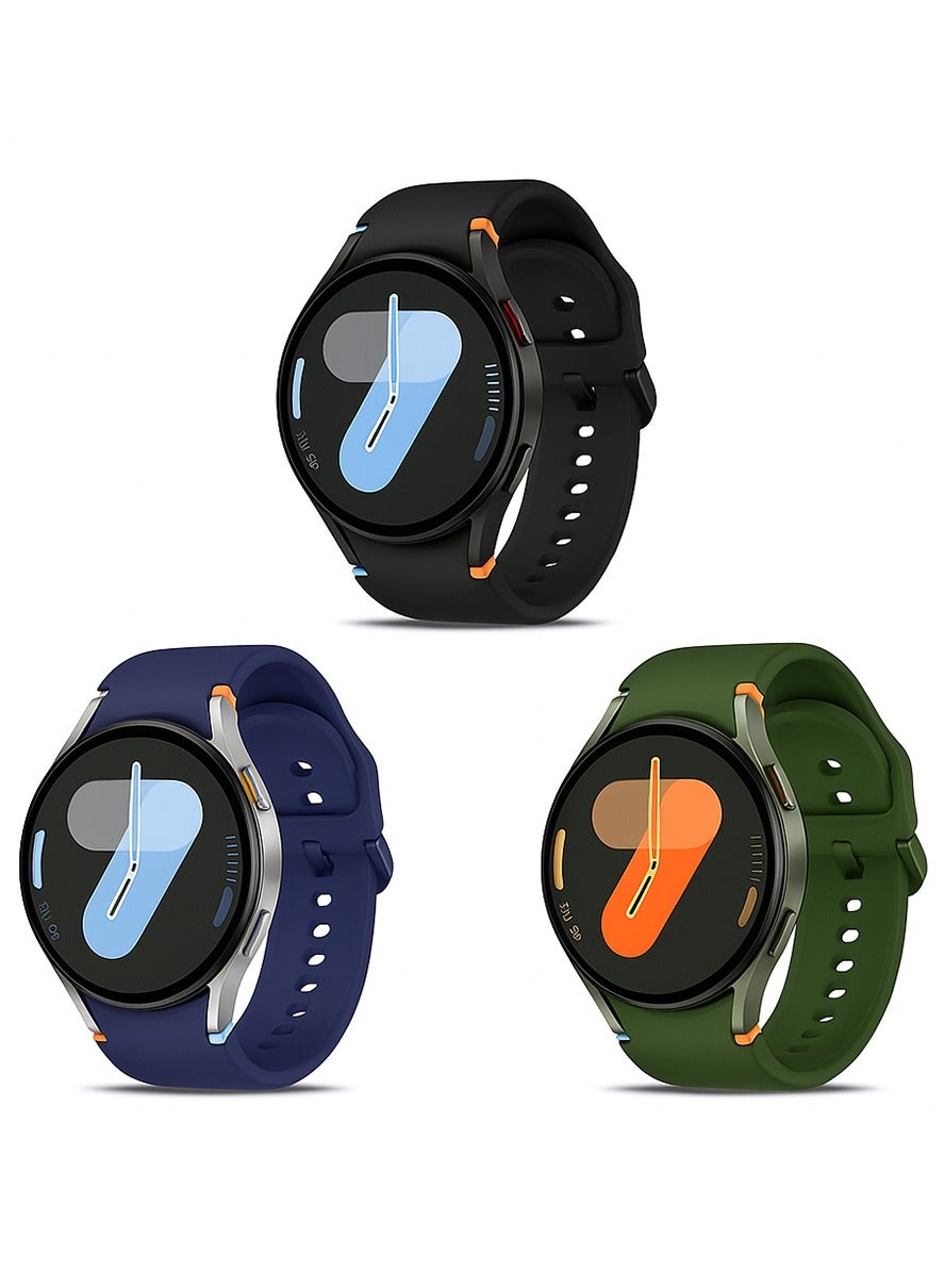 (Pack of 3) Silicone Sport Bands Compatible…