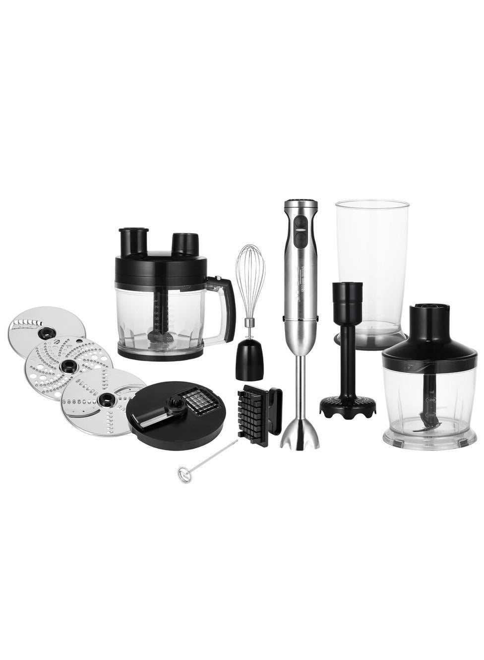 Compare Polaris PHB 1637AL CUBE Hand Blender | 1000W 11in1 | Cube Cutter, Mixer, Chopper, Whisk, Masher, Milk Frother | 30 Speeds | LCD Display | 4 Pro TITAN Blades | 0.5L & 2L Choppers | 0.6L Cup | PROtect at KSA Price