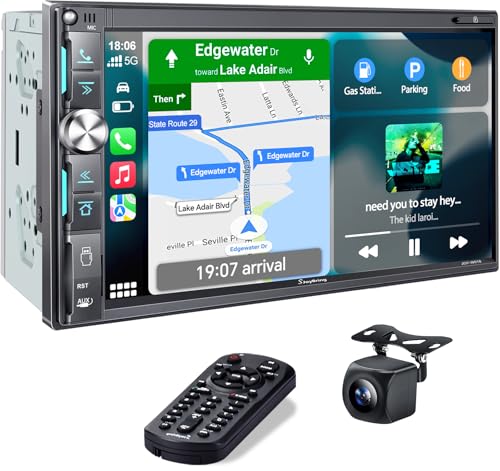 7 Double Din Car Stereo with Wireless Apple…