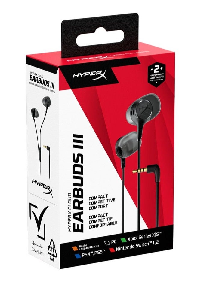 HyperX Cloud Earbuds III 3.5mm Gaming Headset with…