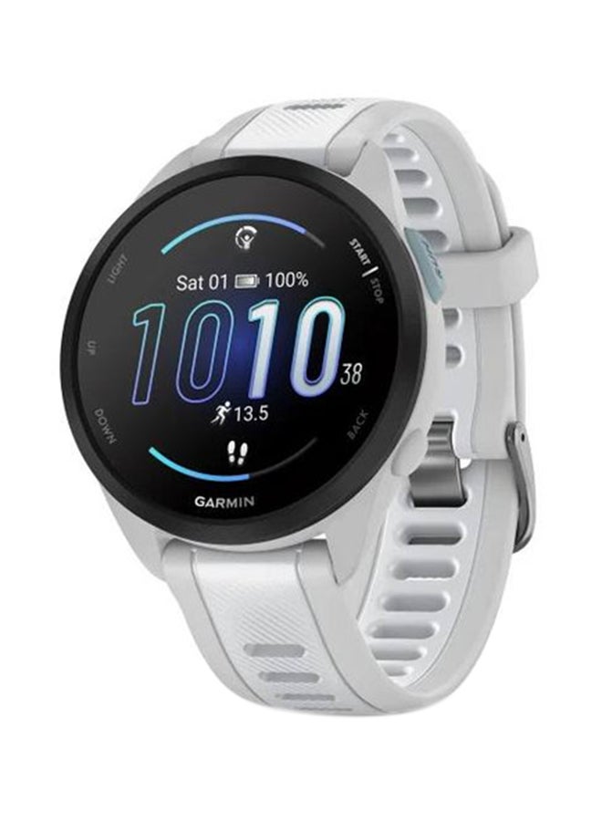 Compare Forerunner 165  43MM  Up To 11 Days Battery Life   1.2inch Amoled Display, Scratch Resistant, Chemically Strengthened Glass, Heart Rate Monitor, Stress Tracking, Advanced GPS and Running Features, Builtin GNSS and S at KSA Price