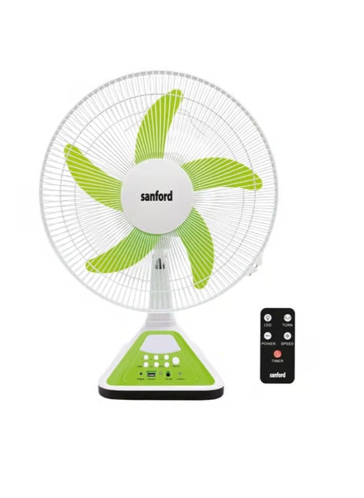 Sanford Rechargeable Wall & Table Fan with Light…