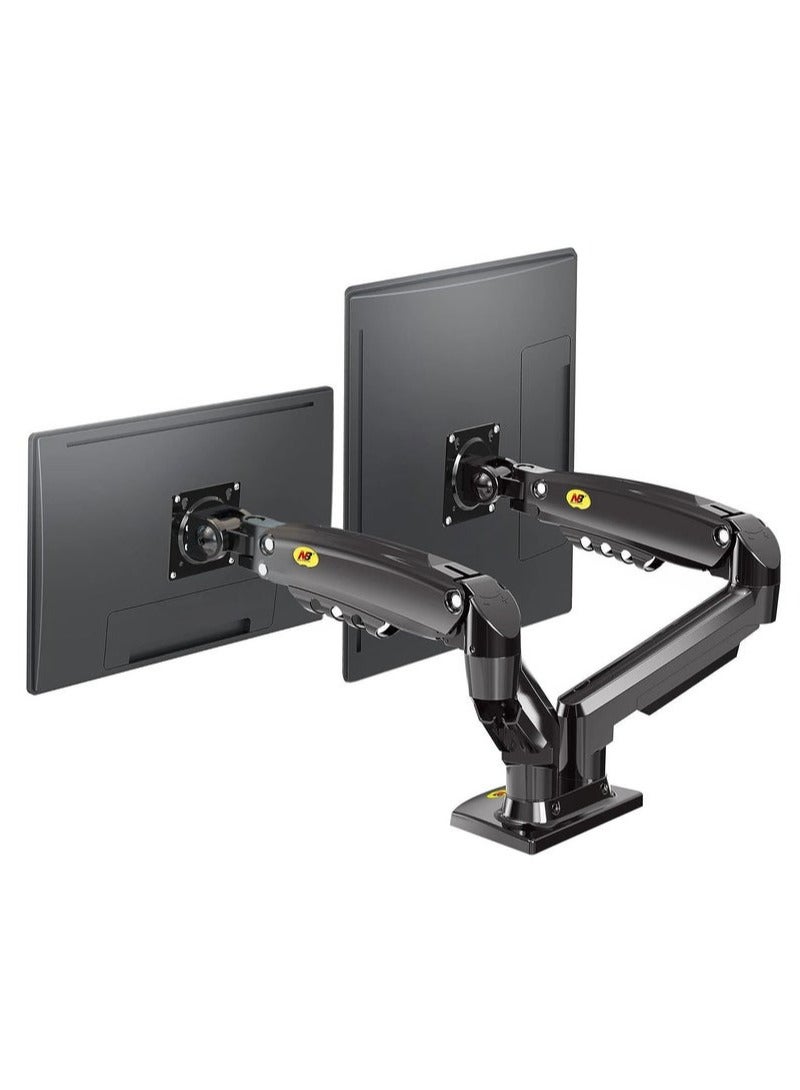 Compare NB ERGONOMIC Dual Monitor Desk Mount Stand – Gas Spring Arm for 17–27 Screens – Full Motion Swivel Tilt Rotate – Load Capacity 4.4–19.8lbs Each – SpaceSaving Computer Monitor Arm – VESA 75100 Compatible, F160 at KSA Price
