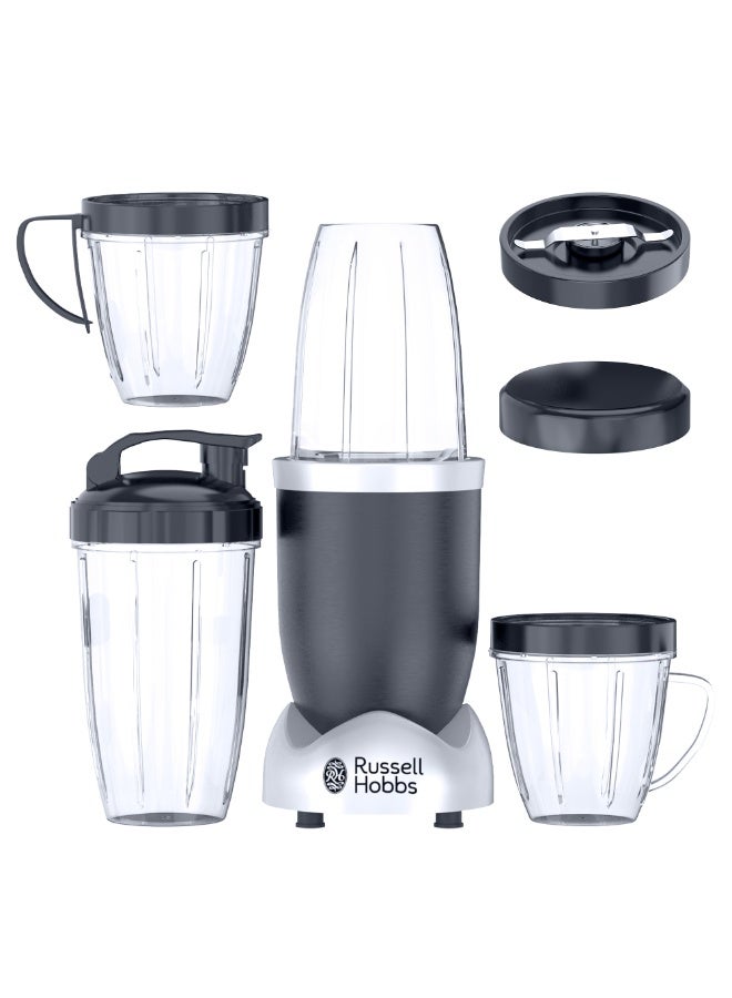 Compare Russell Hobbs Nutriboost Blender – All‑in‑One 900W High‑Speed Nutri Blender with 3 Cup Sizes, One‑Touch Blending & Dishwasher‑Safe Parts, Black NBL03 1 L 900 W RHNBL03 black at KSA Price