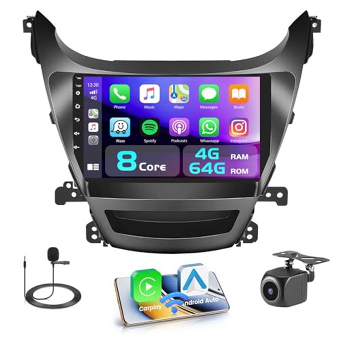 [8 Core 4+64G] Car Radio For Hyundai Elantra…