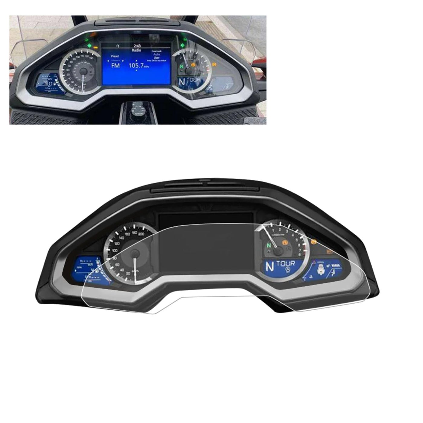 Compare HAONEL 2 Set Instrument Film Dashboard Screen Protector Replacement for Honda Goldwing 1800 GL1800 20182023 Cluster Display Screen Protective Cover at KSA Price