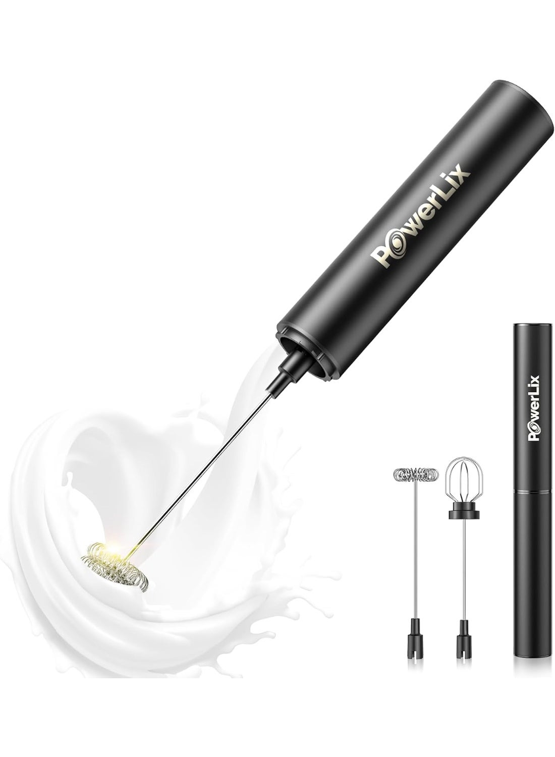 Pro 3-in-1 Handheld Milk Frother Electric -…