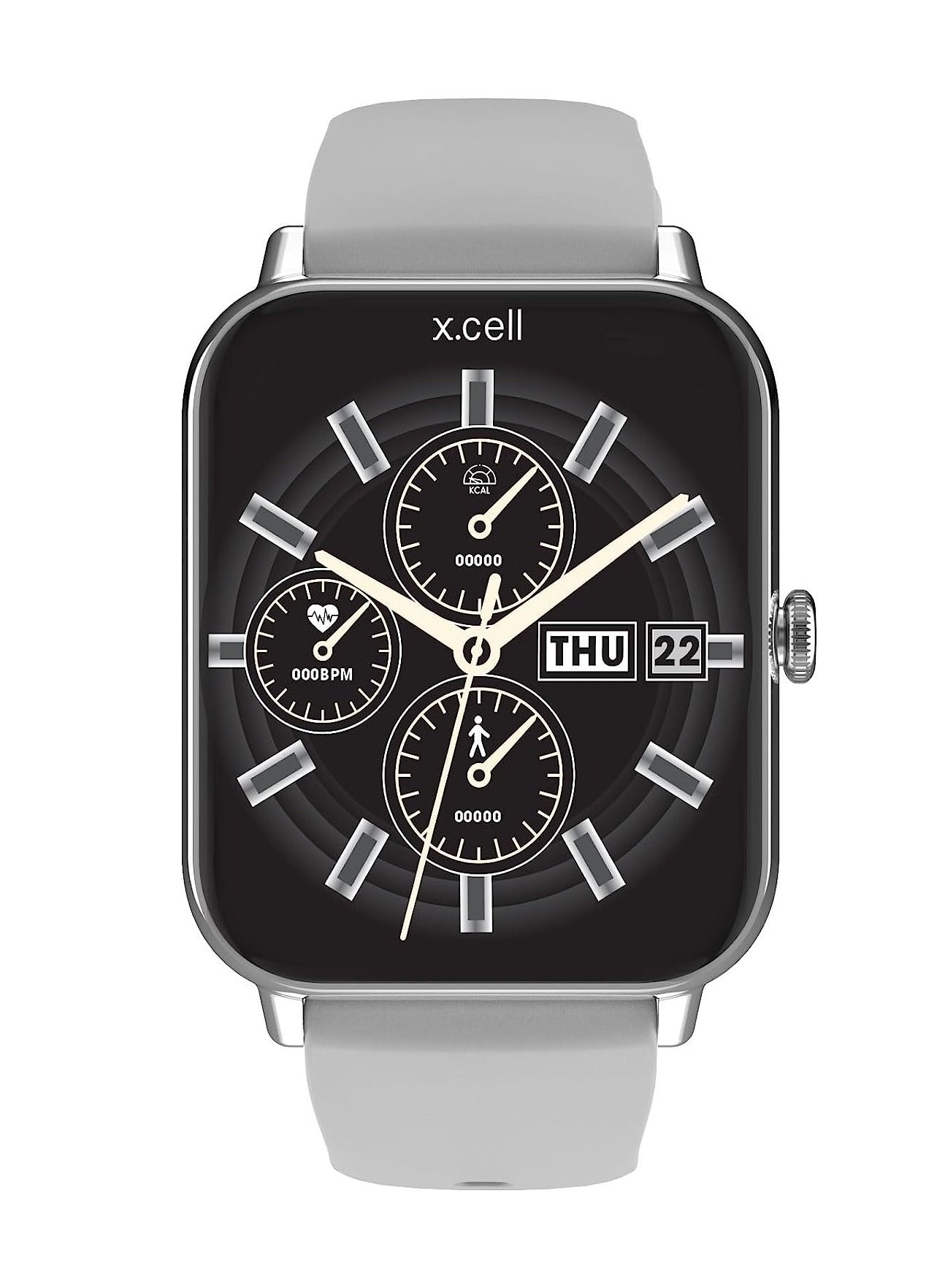 Compare Xcell G8 Talk Smart watch, Heart RateBlood PressureOxygen Level Monitoring, Receive & Make Calls,Water Resistance: IP67, 1 Week Battery Life, Compatibility: IOSAndroidGray at KSA Price