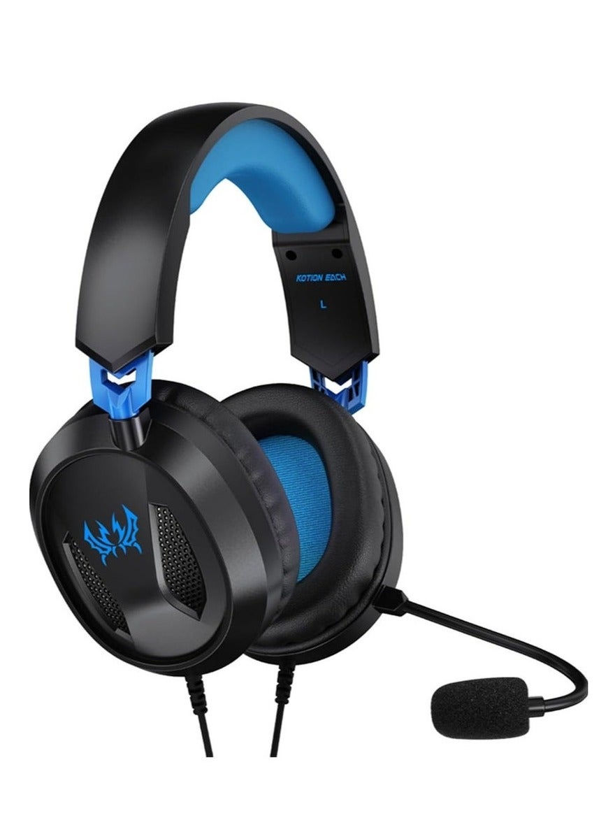 Compare G3100 Wired Gaming Headset || OverEar Headphones with NoiseIsolating Memory Foam Ear Cushions, Adjustable Headband, and OmniDirectional Mic – Ideal for PS5, PS4, Xbox, Laptop, Tablet, Mobile | Enhanced Audio for Immersive Gaming & Streaming at KSA Price