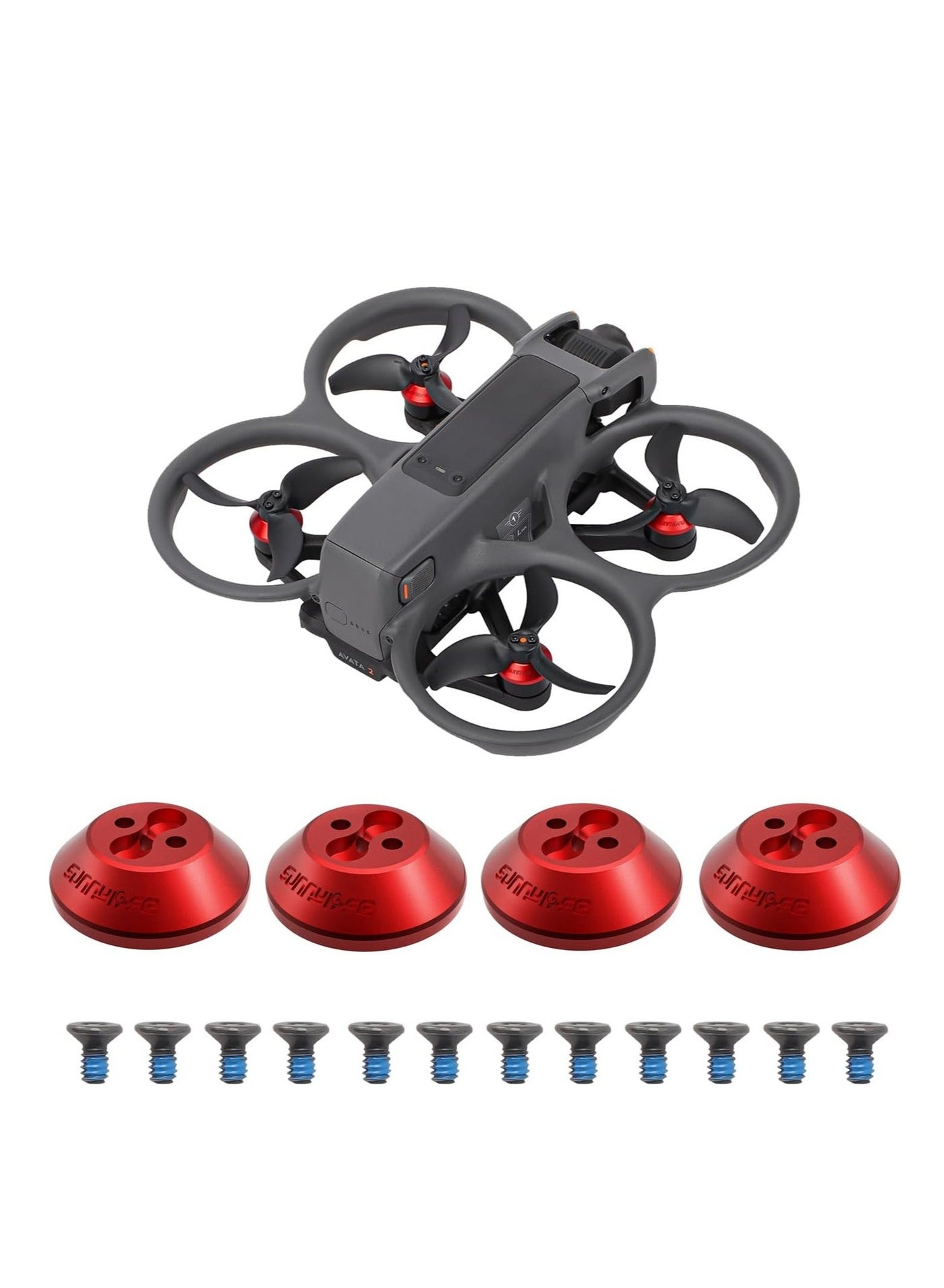 Compare 4Pcs Motor Cover for DJI Avata 2, Aluminum Alloy Motor Covers, Motor Protect Guard, Dustproof Waterproof Protective Motor Cover Cap, Drone Motor Cover, for DJI Avata 2 Drone Accessories Red at KSA Price