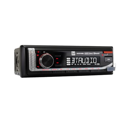 Compare Dual Electronics MXD140B Marine Stereo with Builtin Bluetooth Single DIN 8Character SunlightReadable LCD Display Weatherproof AMFM Stereo Receiver USB Port with 21 A Charging Black at KSA Price